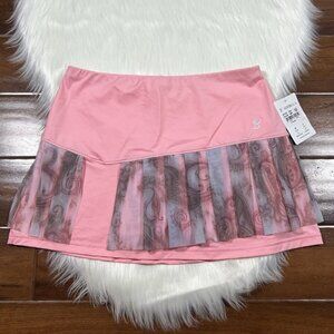 Pink Skort with Sheer Panel Design